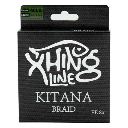 Xhing Line - Kitana PE 8x Braided Line - Army Green